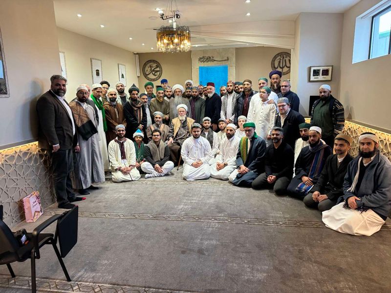 A gathering at Hidayat Dergah in Nottingham