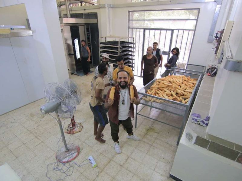Fresh bread at the bakery Love Mercy Hope funded in Yemen