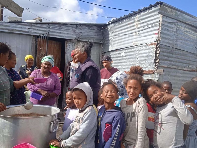 Hot meals being served in South Africa