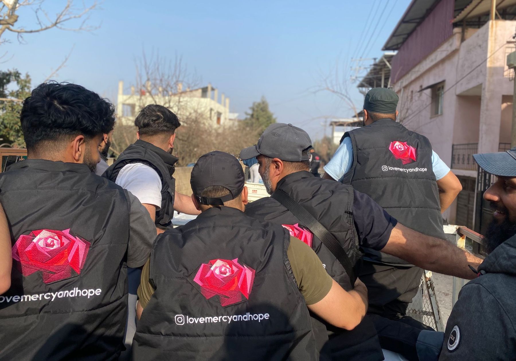 The Love Mercy Hope convoy on the way to the earthquake zone in Turkey