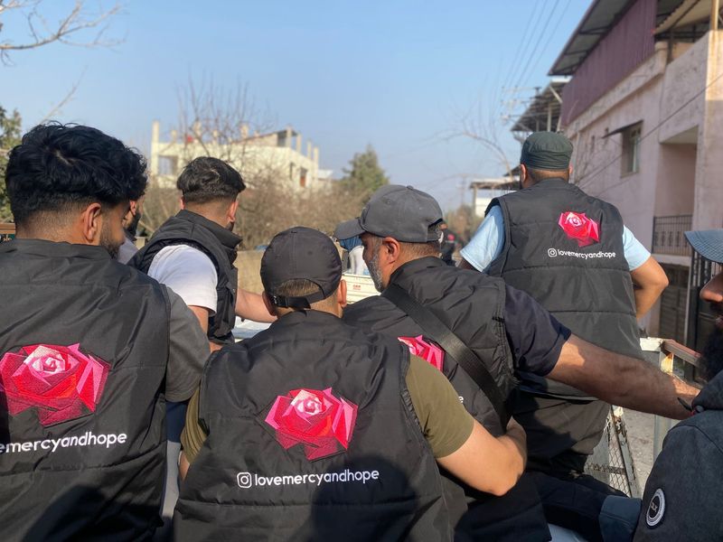 The Love Mercy Hope convoy on the way to the earthquake zone in Turkey
