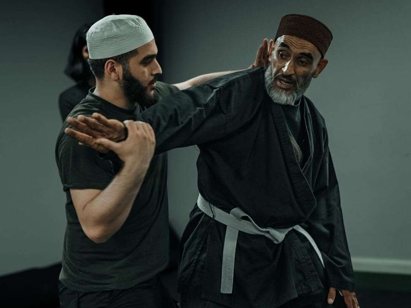 A Silat martial arts class