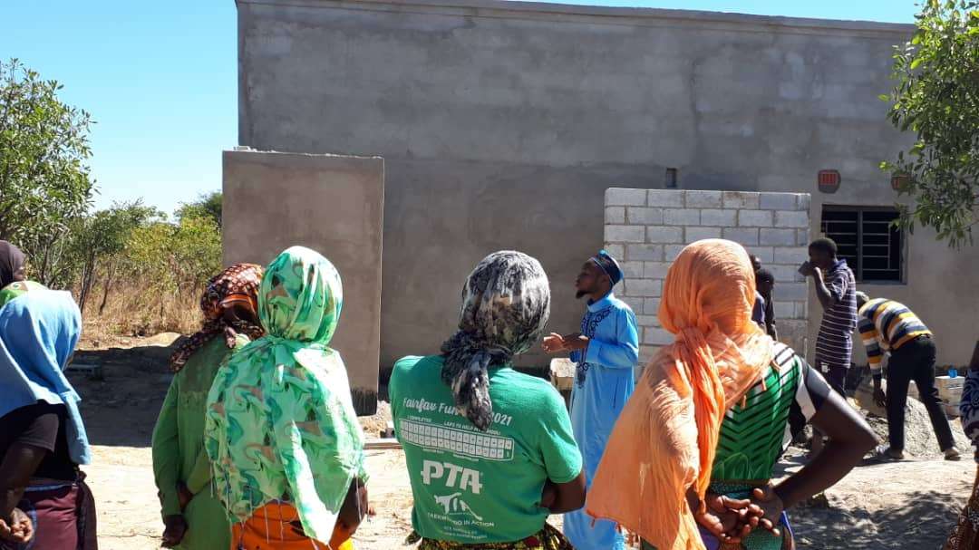 Construction under way at the Zambia Village Project